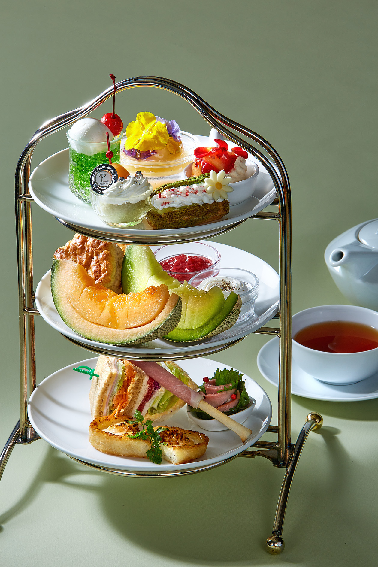 メロン アフタヌーンティーセット<br>Melon Afternoon Tea Set