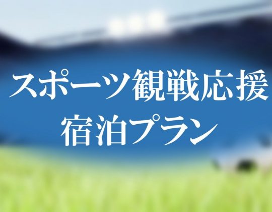 【MATCHDAY STAY】スポーツ観戦応援宿泊プラン～素泊まり～