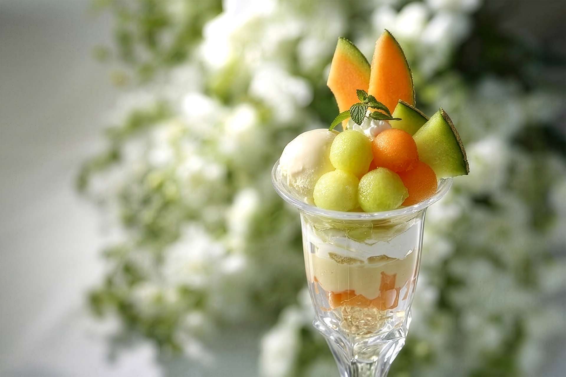 メロンパフェ</br>Melon Parfait