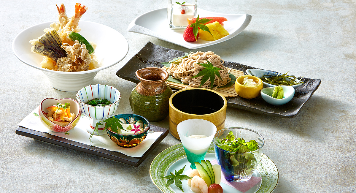 【7/1~夏麺フェア】蕎麦と天丼御膳