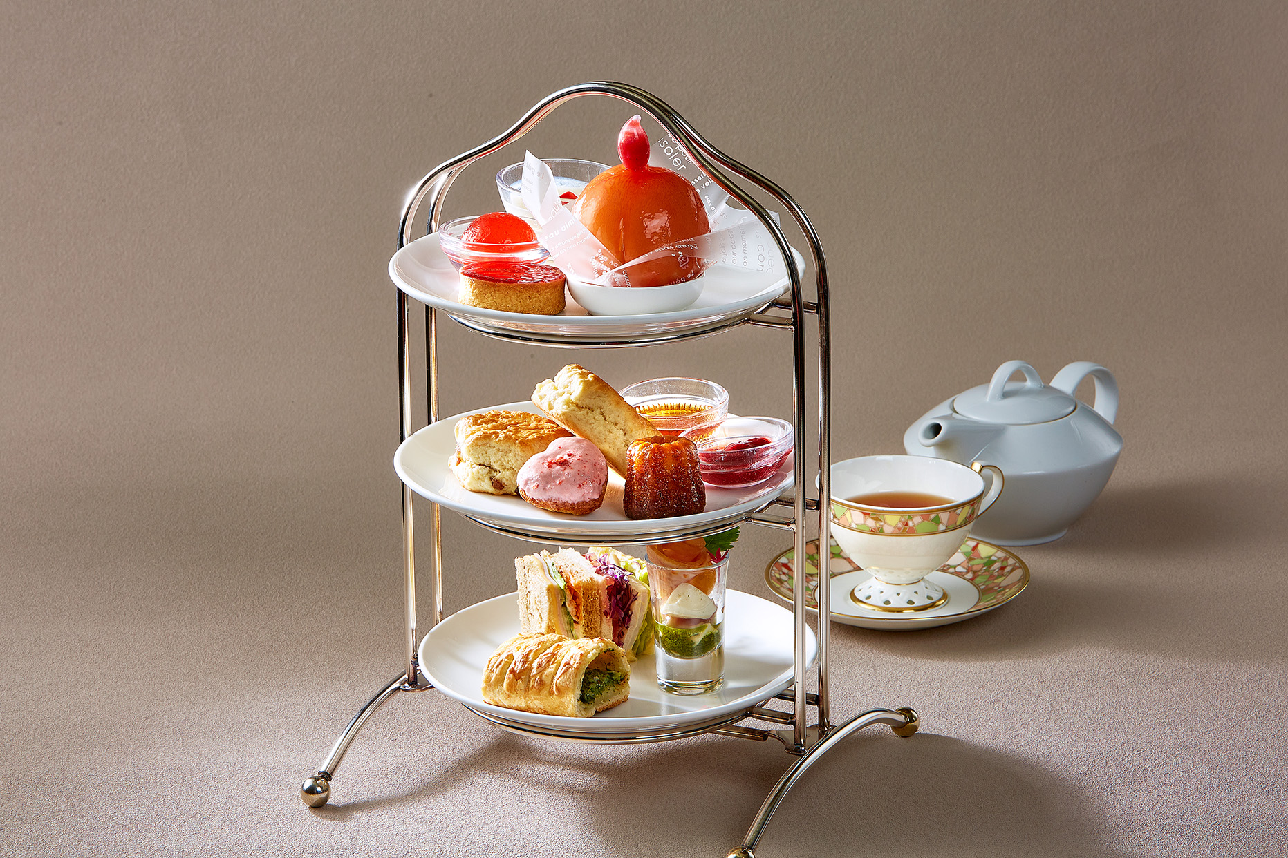 ピーチ アフタヌーンティーセット<br>Peach Afternoon Tea Set