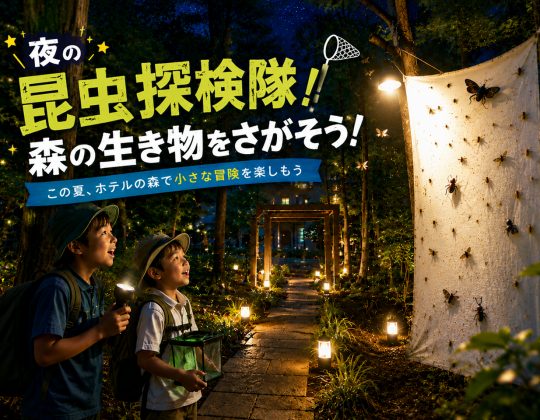 【夏の自然体験イベント】夜の昆虫探検隊！森の生き物を探そう！[7/13-8/31]