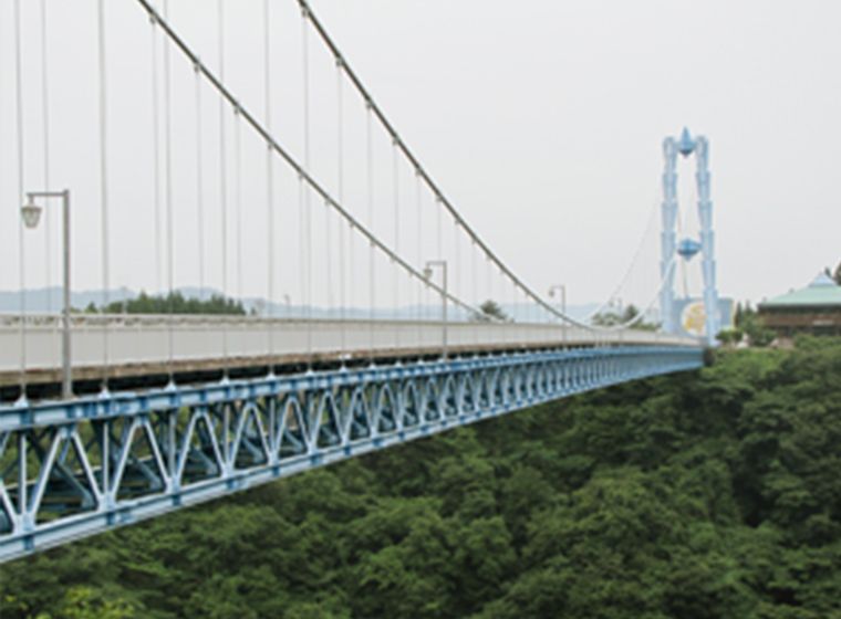 Ryujin big suspension bridge